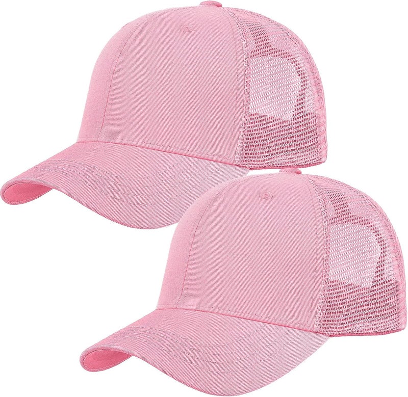 Falari Trucker Hat Baseball Cap Structured Plain Design 6 Panel, Adjustable Size - Image 1